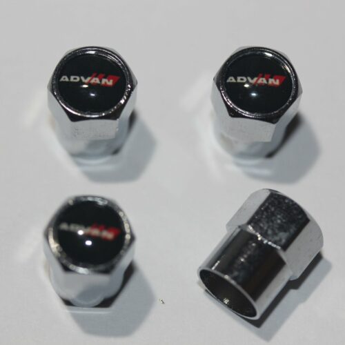 Advan Black Tire Valve Stem Caps – Plus Free Extra Cap