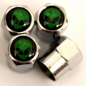Alien Tire Valve Stem Caps - Plus Free Extra Cap