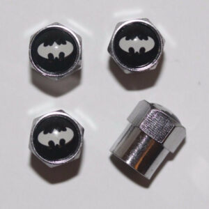 Batman Tire Air Valve Stem Caps - Plus Free Extra Cap
