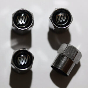 Buick Black Tire Valve Caps - Plus Free Extra Cap