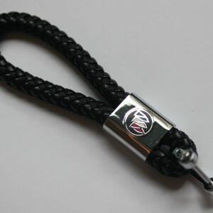 Buick Leather Chrome Keychain With 3 Color Choices