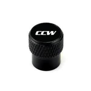 CCW Wheel Laser Engraved on Black Tire Valve Caps