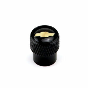 Chevrolet Black Tire Valve Caps