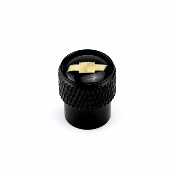 Chevrolet Black Tire Valve Caps