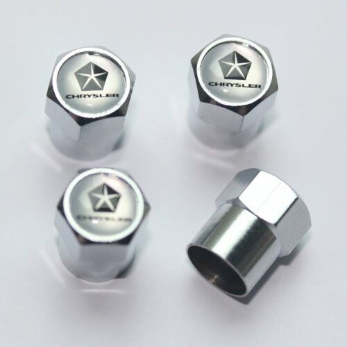 Chrysler Silver Tire Valve Stem Caps – Plus Free Extra Cap