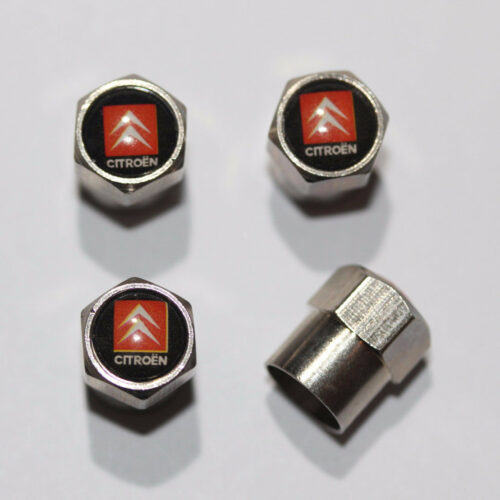 Citroen Red Tire Valve Caps – Plus Free Extra Cap