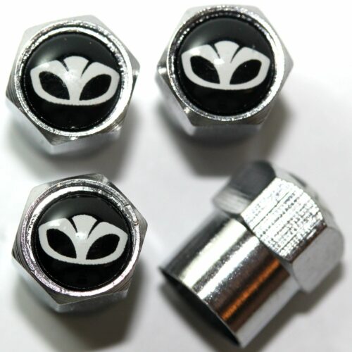 Daewoo Black Tire Valve Stem Caps – Plus Free Extra Cap