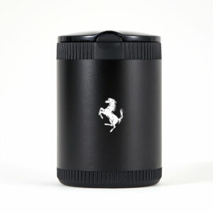 Ferrari Black Laser Engraved Portable Led Ashtray (Large)