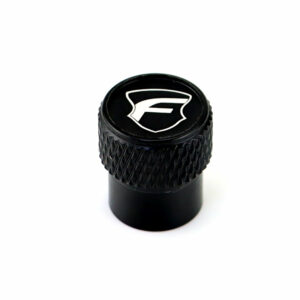 Forgestar Wheel Laser Engraved on Black Tire Valve Caps
