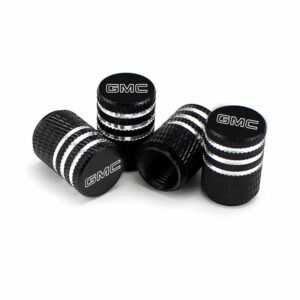 GMC Black Laser Engraved Tire Valve Caps - Extra Spare Cap