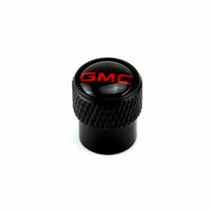 GMC Black Tire Valve Caps - Extra Spare Cap Total 5 Caps