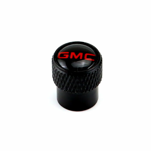 GMC Black Tire Valve Caps – Extra Spare Cap Total 5 Caps
