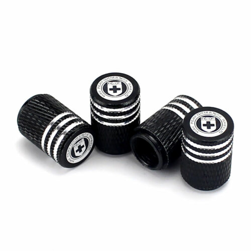 HRE Black Laser Engraved Tire Valve Caps – Extra Spare Cap Total 5 Caps