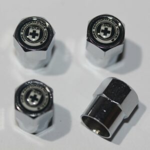 HRE Black Tire Valve Stem Caps - Plus Free Extra Cap
