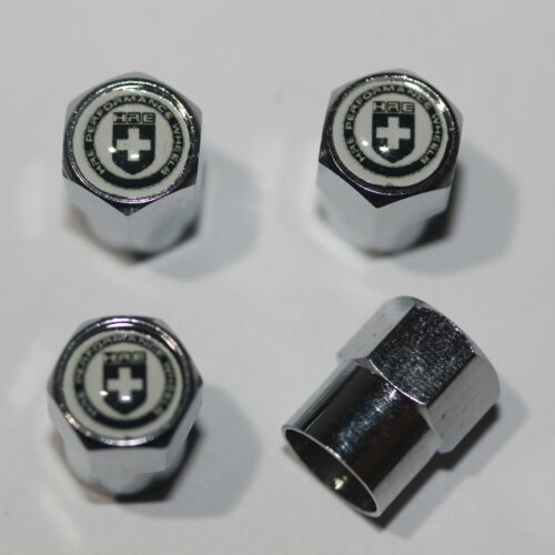 HRE White Tire Valve Stem Caps – Plus Free Extra Cap
