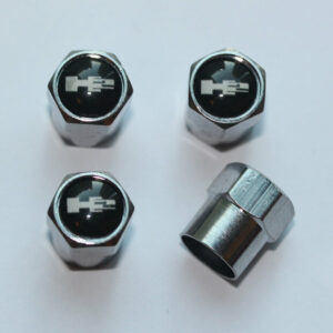 Hummer H2 Black Tire Valve Caps - Plus Free Extra Cap