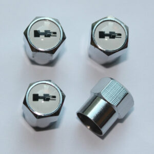 Hummer H2 White Tire Valve Caps - Plus Free Extra Cap