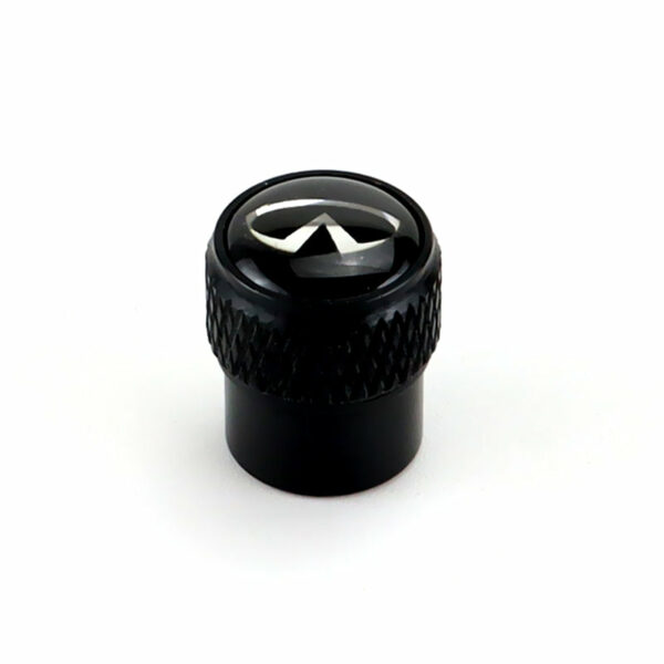 Infiniti Black Tire Valve Caps