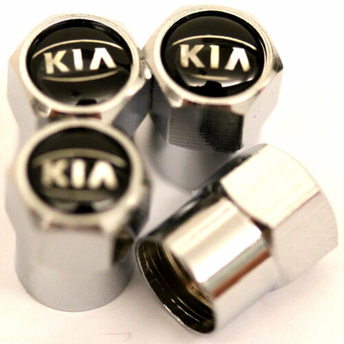 Kia Black Tire Valve Stem Caps – Plus Free Extra Cap