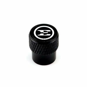 Kia Stinger E Laser Engraved on Black Tire Valve Caps