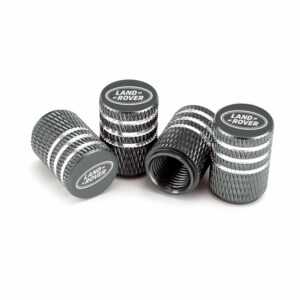 Land Rover Grey Laser Engraved Tire Valve Caps