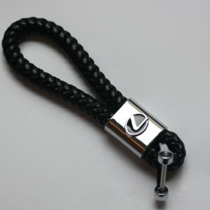 Lexus Leather Chrome Keychain With 3 Color Choices