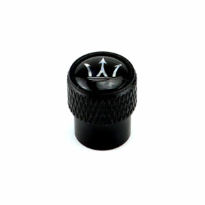 Maserati Black Tire Valve Caps