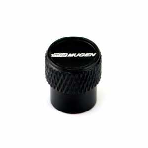 Mugen Laser Engraved on Black Tire Valve Caps - Extra Spare Cap Total 5 Caps