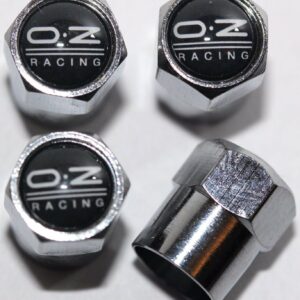 OZ Racing Black Tire Valve Caps - Plus Free Extra Cap