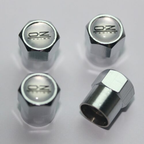 OZ Racing Silver Tire Valve Caps – Plus Free Extra Cap