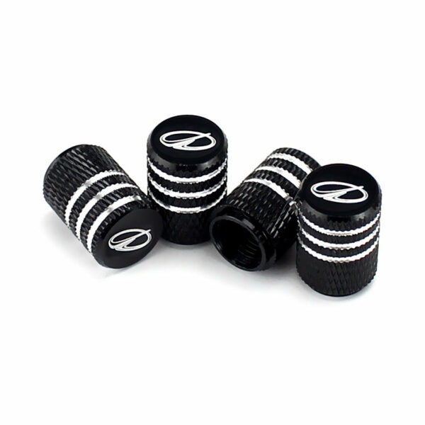 Oldsmobile Black Laser Engraved Tire Valve Caps