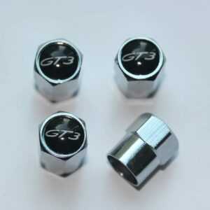 Porsche GT3 Black Tire Valve Stem Caps