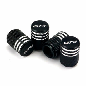 Porsche GT4 Laser Engraved Tire Valve Caps
