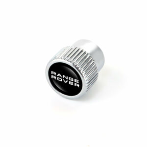 Range Rover Silver Chrome Tire Valve Caps