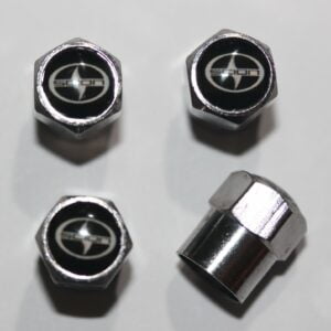 Scion Black Tire Valve Caps - Plus Free Extra Cap