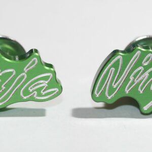 Suzuki Ninja Green Metal License Plate Bolts