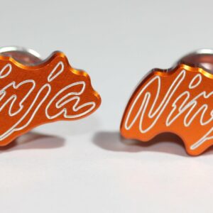 Suzuki Ninja Orange Metal License Plate Bolts