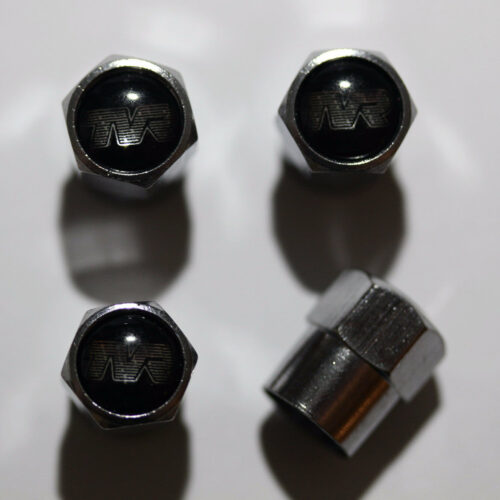 TVR Black Tire Valve Stem Caps – Plus Free Extra Cap