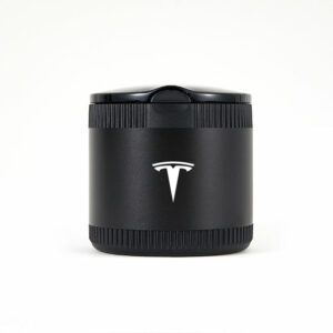 Tesla Black Laser Engraved Portable Led Ashtray ( Small )