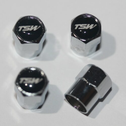 Tsw Black Tire Valve Stem Caps – Plus Free Extra Cap
