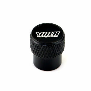 Volk Racing Wheel Laser Engraved on Black Tire Valve Caps - Extra Spare Cap Total 5 Caps