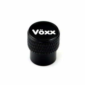 Voxx Wheel Laser Engraved on Black Tire Valve Caps - Extra Spare Cap Total 5 Caps