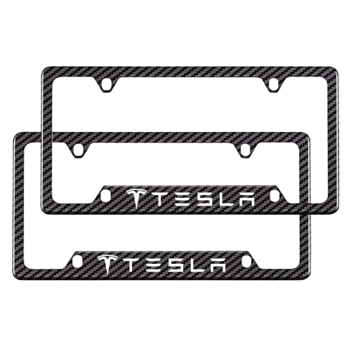 Tesla Carbon Fiber License Plate Frame