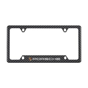 Porsche Carbon Fiber License Plate Frame - 1 Pcs