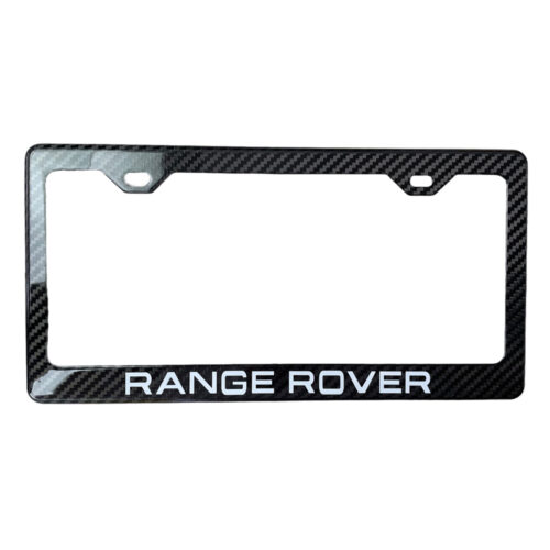 Range Rover Glossy Carbon Fiber License Plate Frame With Screws