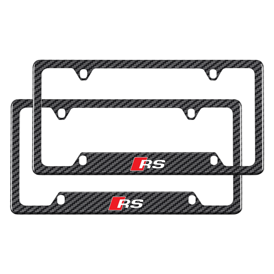 Porsche license plate frame carbon fiber Tire Valve Cap