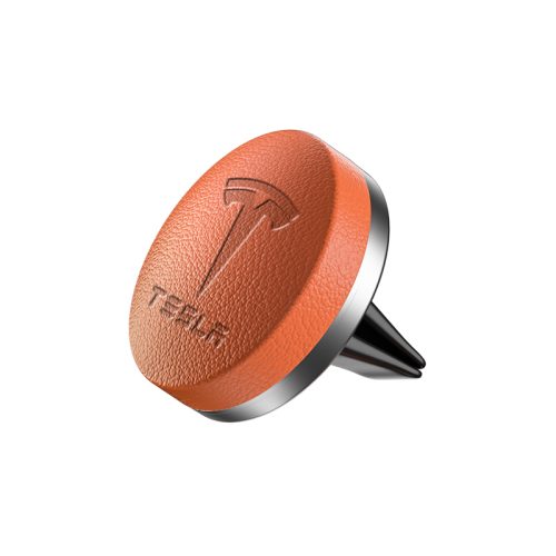 Tesla Leather Air freshener Vent Clip With 4 Color of Choice