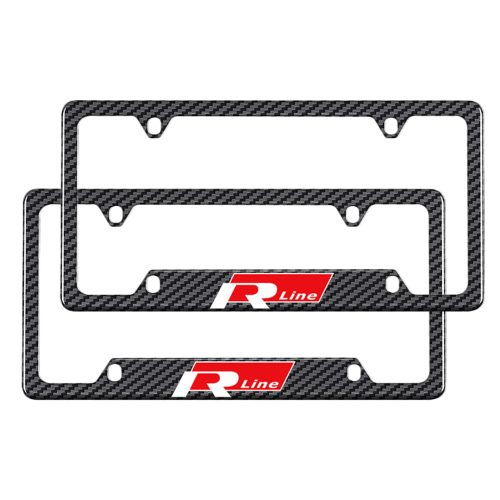 Volkswagen R Line Carbon Fiber License Plate Frame