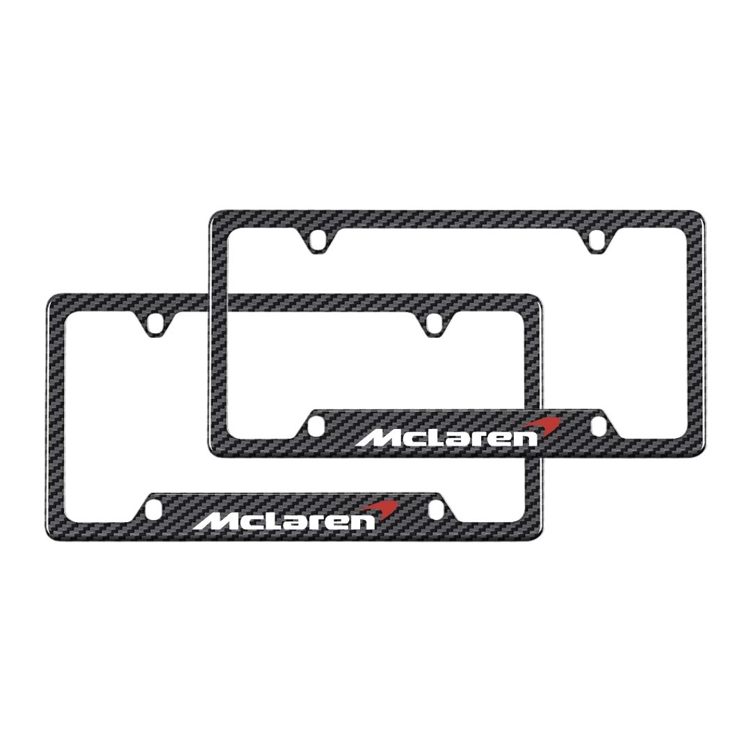McLaren Carbon Fiber License Plate Frame
