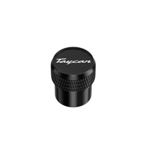 Porsche Taycan Black Tire Valve Caps – Total 5 Caps
